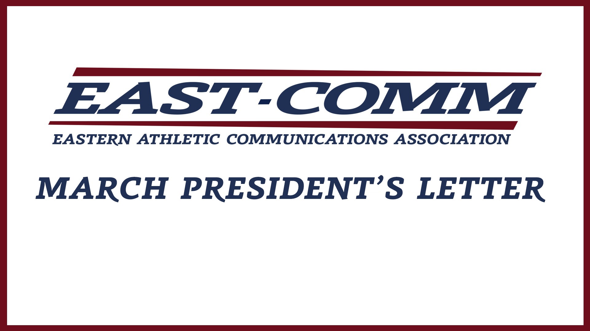 EAST-COMM March